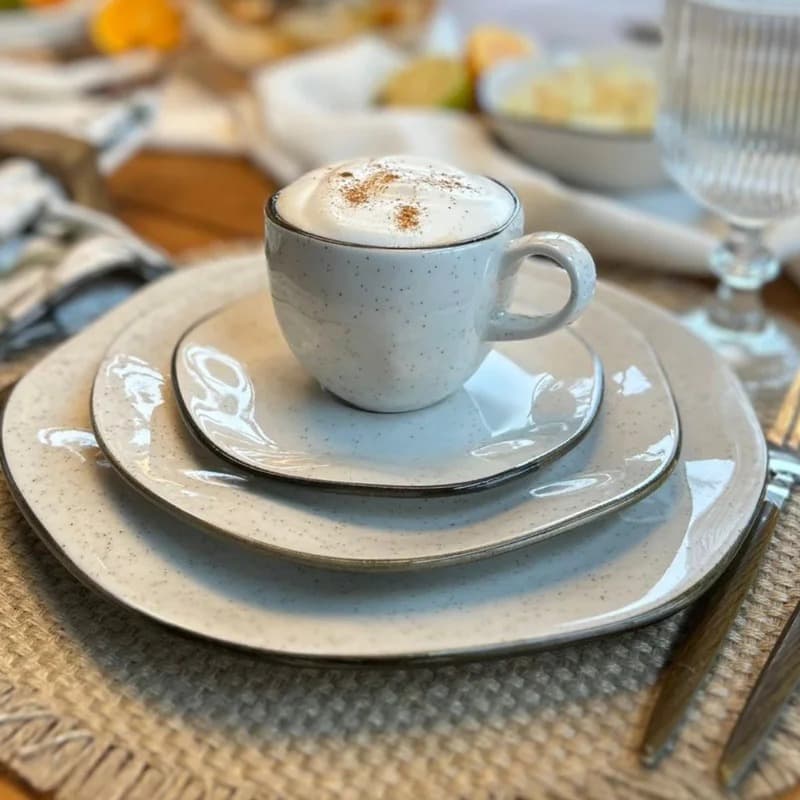 Aparelho de Jantar Ryo Maresia Oxford Porcelana 30 Peças
