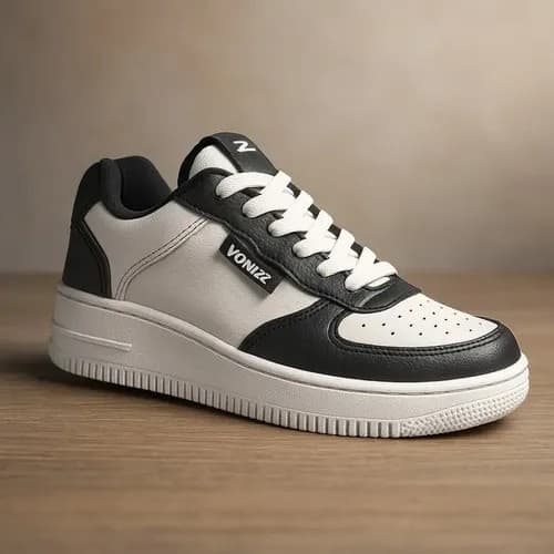 Tênis Casual Branco Air Vonizz Masculino Feminino Skatista